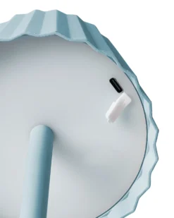 Bordlampe POMBEIRO Metal Himmelblå