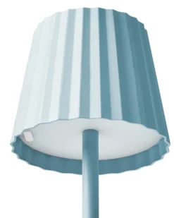 Bordlampe POMBEIRO Metal Himmelblå
