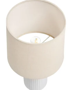 Bordlampe SALIENTE Keramik Cremehvid
