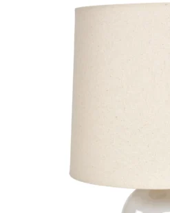 Bordlampe SALIENTE Keramik Cremehvid