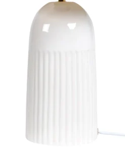 Bordlampe SALIENTE Keramik Cremehvid