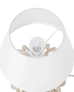 Bordlampe SAMO Brun/hvid