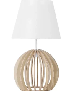 Bordlampe SAMO Brun/hvid