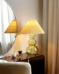 Bordlampe SENGWA Glas Grøn