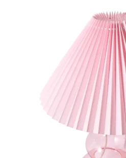 Bordlampe SENGWA Glas Lyserød