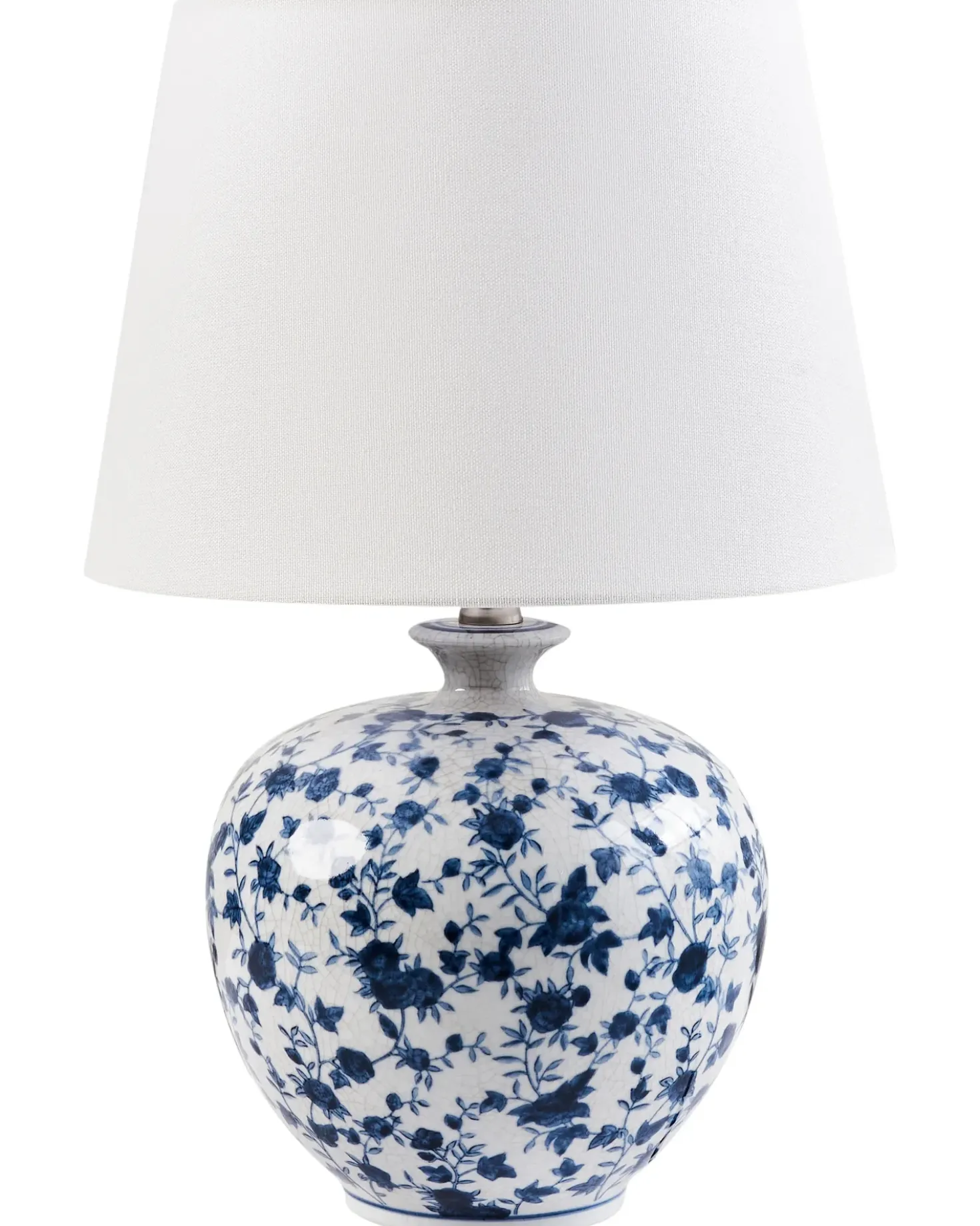 Bordlampe SILVES Porcelæn Hvid/blå