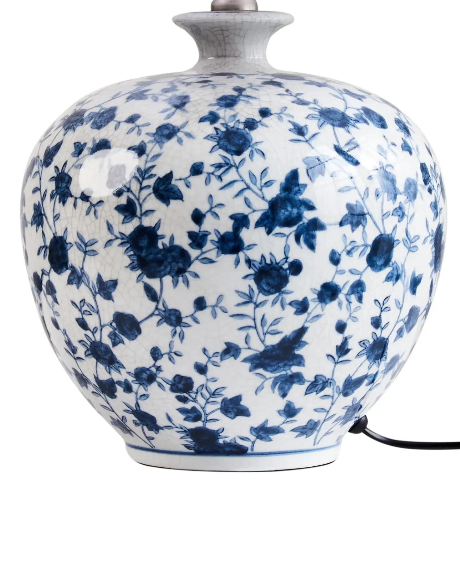 Bordlampe SILVES Porcelæn Hvid/blå