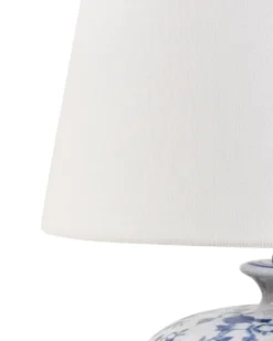 Bordlampe SILVES Porcelæn Hvid/blå