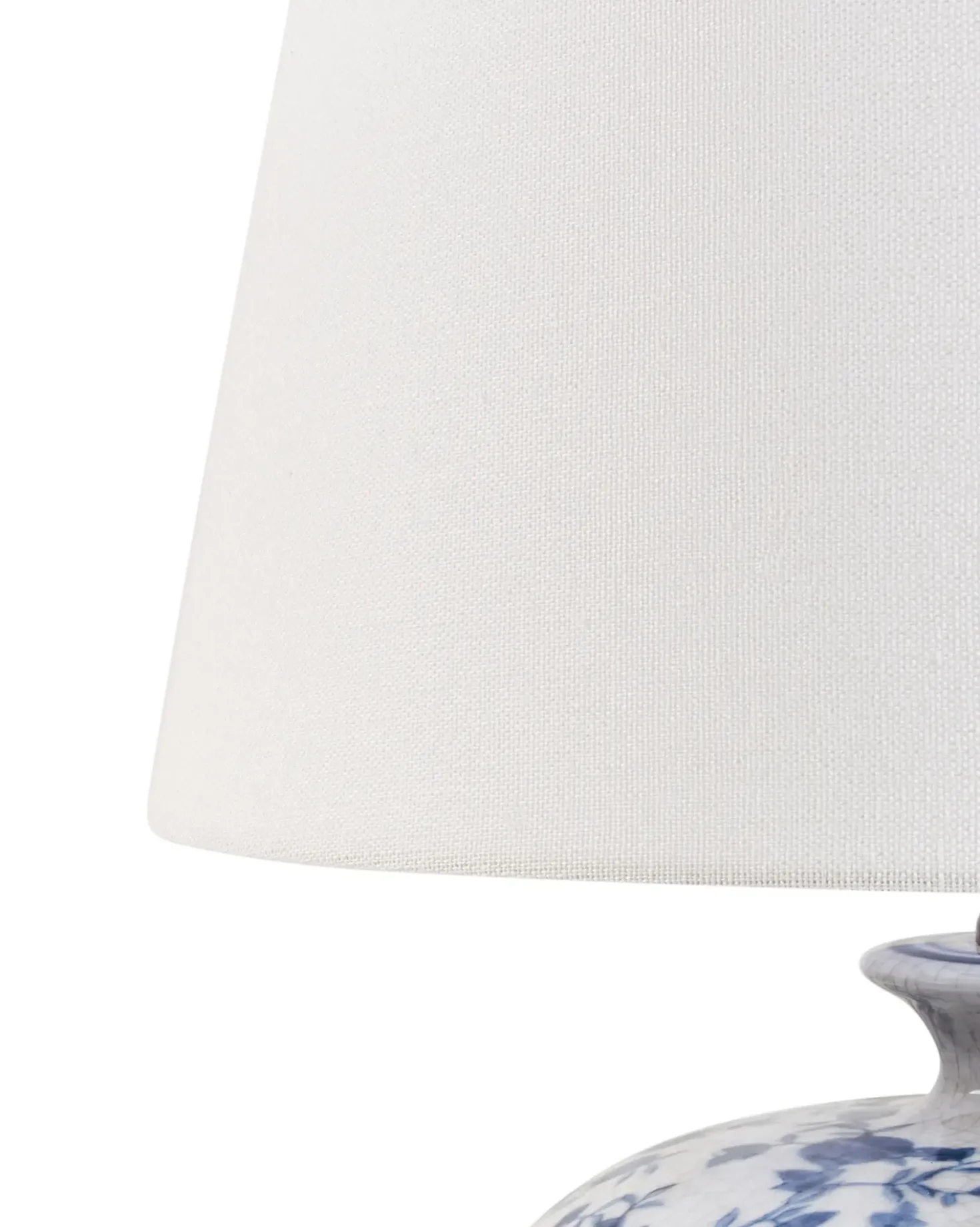 Bordlampe SILVES Porcelæn Hvid/blå