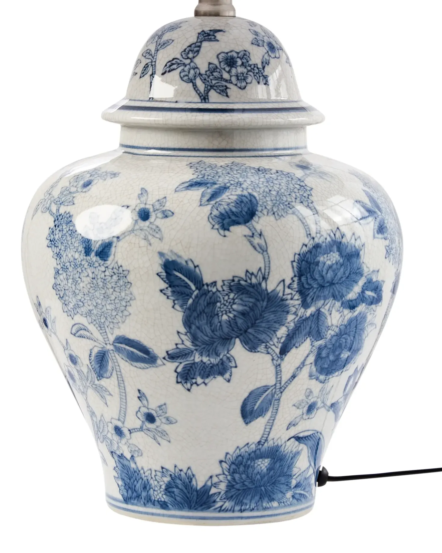 Bordlampe SORRAIA Porcelæn Hvid/blå