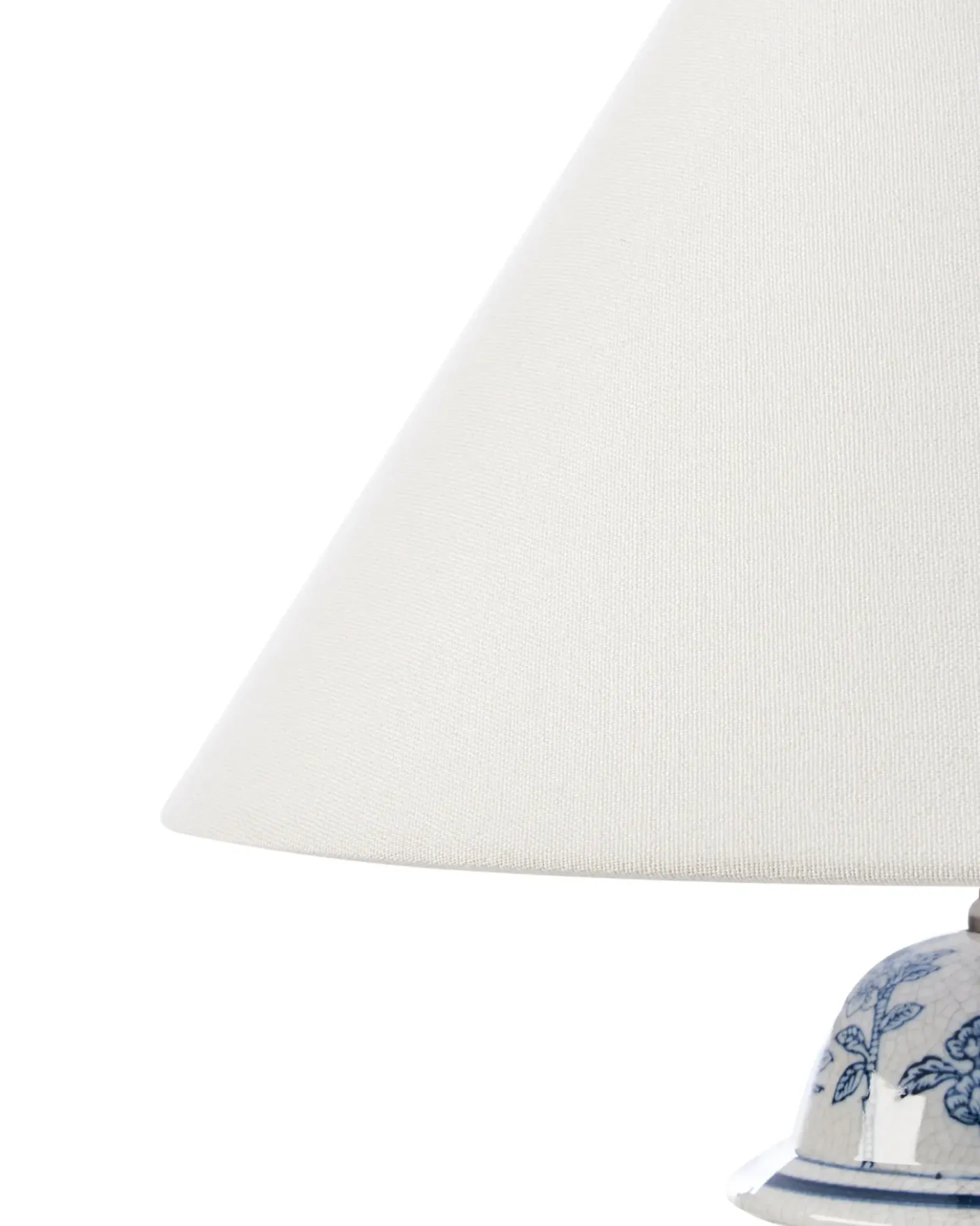 Bordlampe SORRAIA Porcelæn Hvid/blå