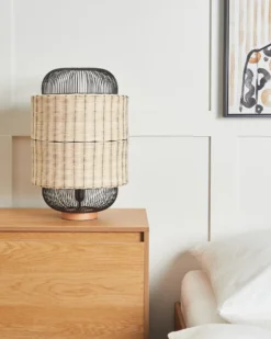 Bordlampe TANGANYIKA Rattan Naturlig