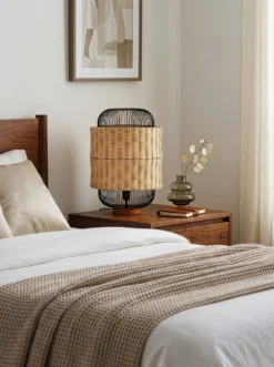 Bordlampe TANGANYIKA Rattan Naturlig