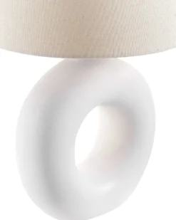 Bordlampe VENTA Keramik Hvid