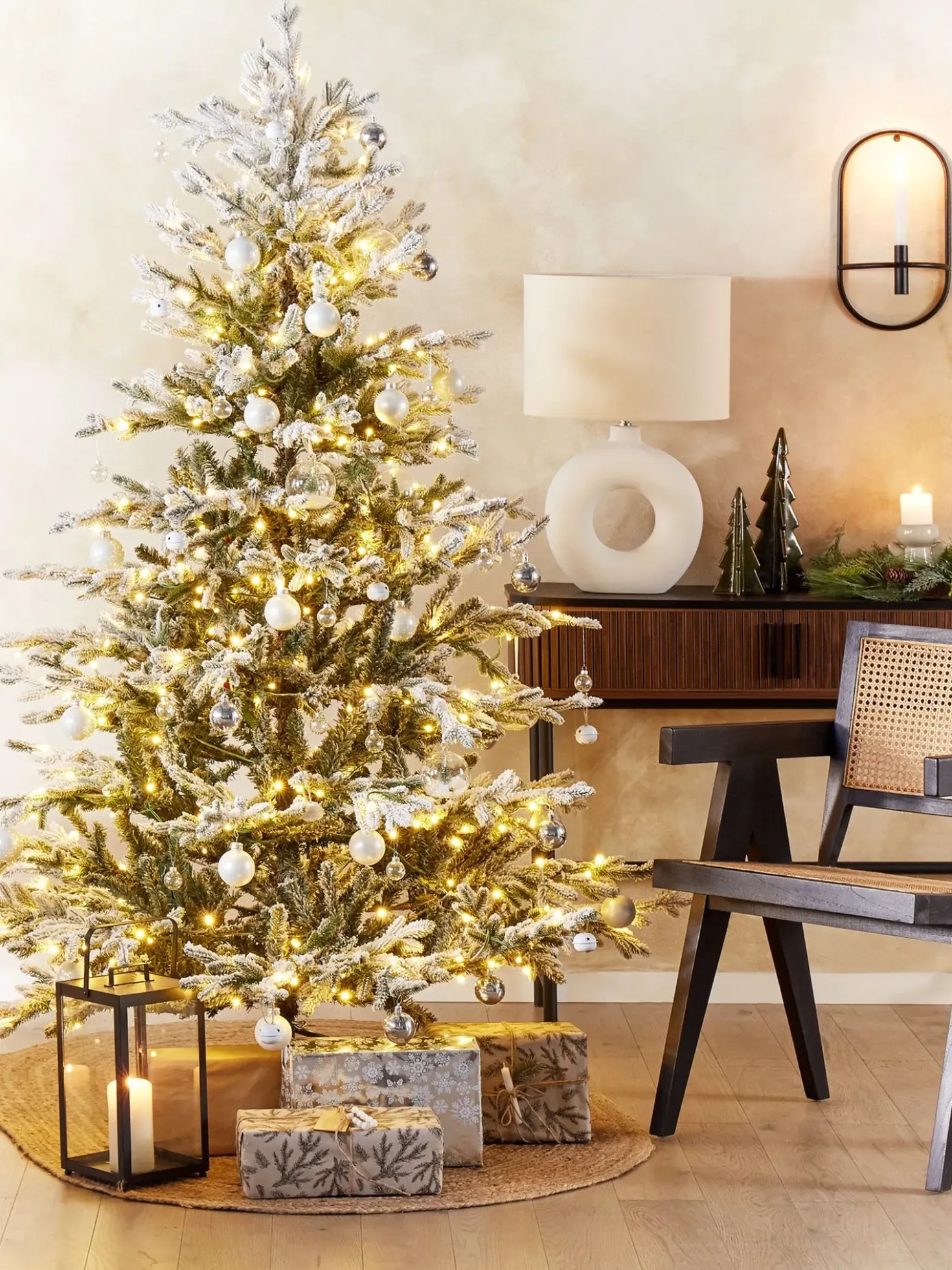 Bordlampe VENTA Keramik Hvid