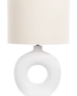 Bordlampe VENTA Keramik Hvid