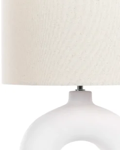 Bordlampe VENTA Keramik Hvid