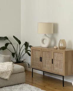 Bordlampe VENTA Keramik Hvid