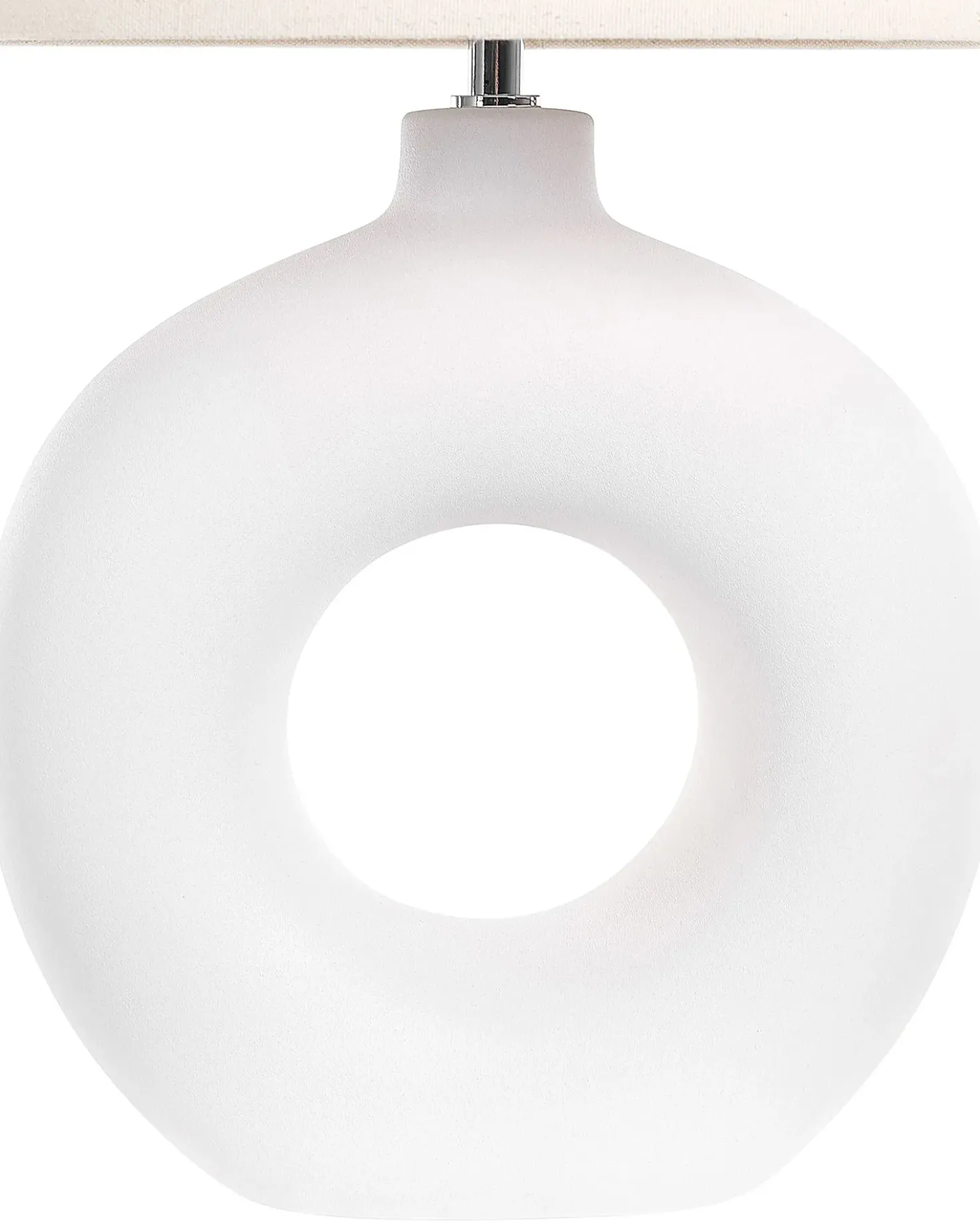 Bordlampe VENTA Keramik Hvid