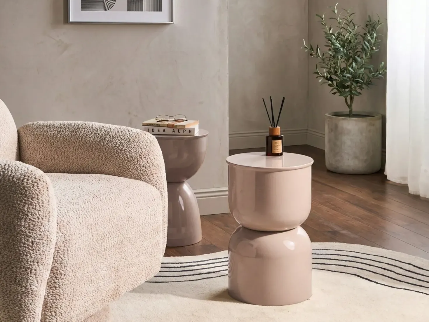 Bord LETTA Metal Lys Beige
