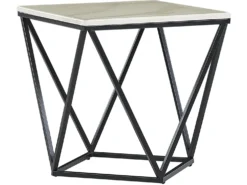 Bord MALIBU Marmor/sort