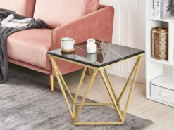 Bord MALIBU Sort/guld