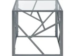 Bord ORLAND Glas Sølv