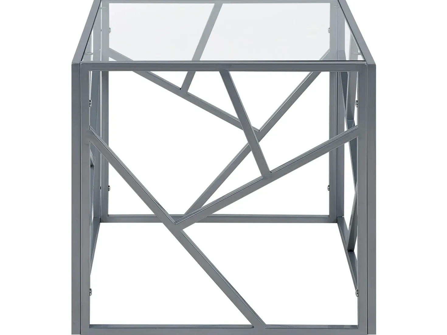 Bord ORLAND Glas Sølv