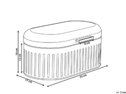 Brødkasse DOUCEUR Metal Hvid