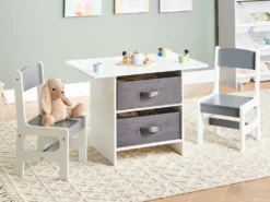Børnebord med stole YALGOO Hvid