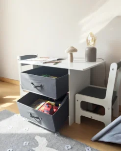 Børnebord med stole YALGOO Hvid