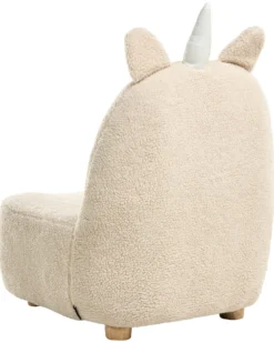 Børnelænestol Enhjørning LULEA Boucle Lys Beige