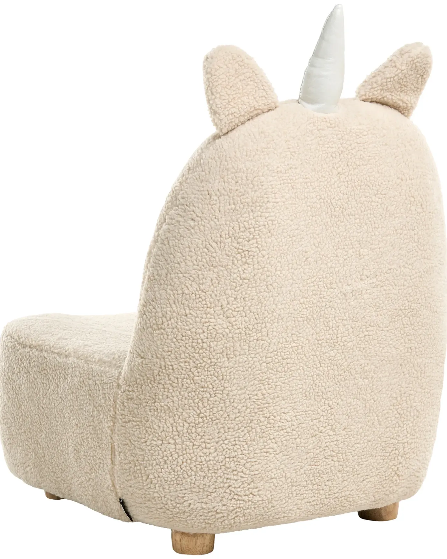 Børnelænestol Enhjørning LULEA Boucle Lys Beige