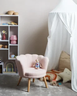 Børnelænestol HALBY Boucle Pastellrosa