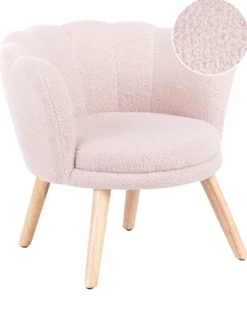 Børnelænestol HALBY Boucle Pastellrosa