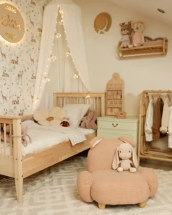 Børnelænestol Kanin KANNA Boucle Beige