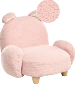 Børnelænestol Kanin KANNA Boucle Pastellrosa