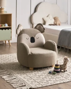 Børnelænestol Koala HERVIK Brungrå