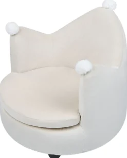 Børnelænestol Krone VEGA Velour Lys Beige