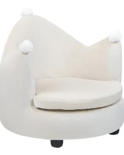 Børnelænestol Krone VEGA Velour Lys Beige