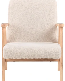 Børnelænestol LINDE Boucle Lys Beige