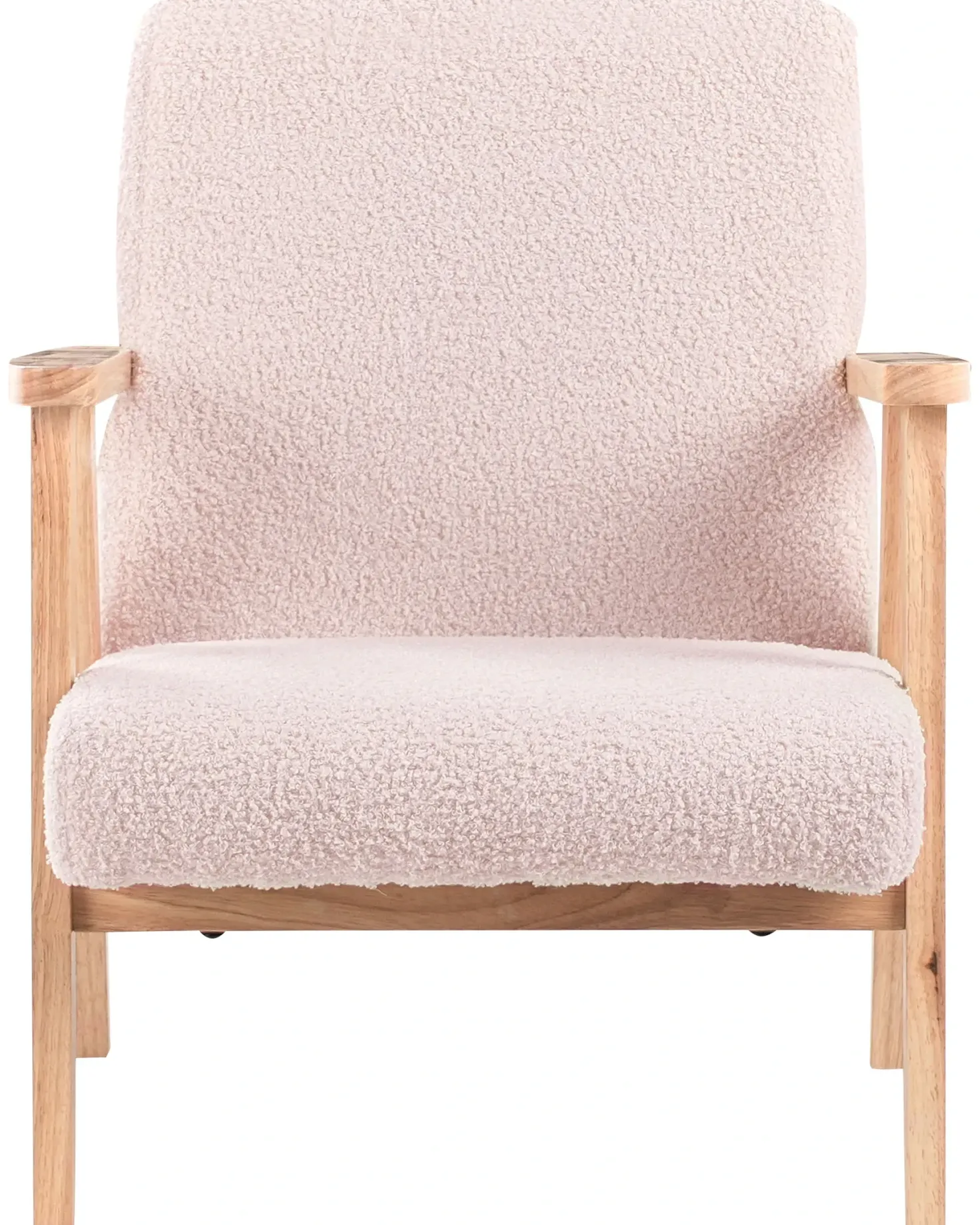 Børnelænestol LINDE Boucle Pastellrosa