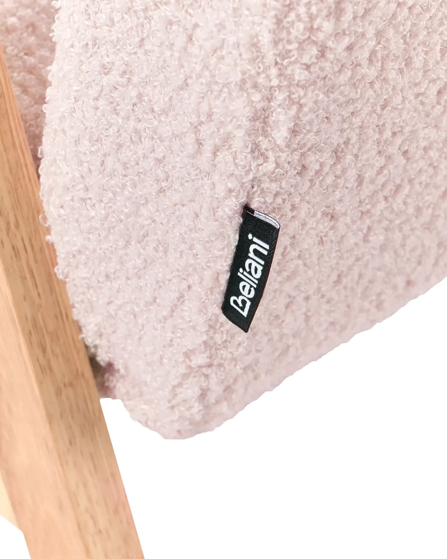 Børnelænestol LINDE Boucle Pastellrosa