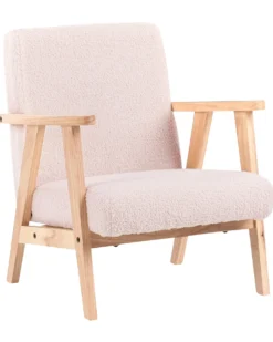 Børnelænestol LINDE Boucle Pastellrosa