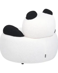 Børnelænestol Panda VIBY Boucle Hvid