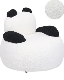 Børnelænestol Panda VIBY Boucle Hvid