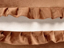 Børnepuf MAROT Velour Brun