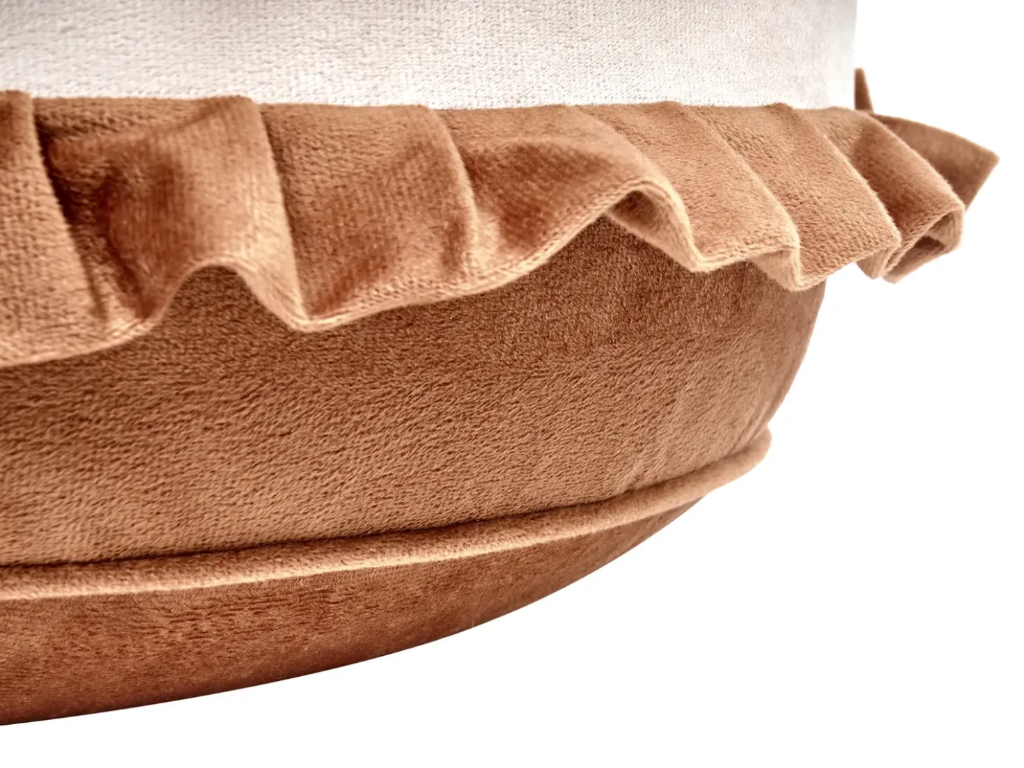 Børnepuf MAROT Velour Brun