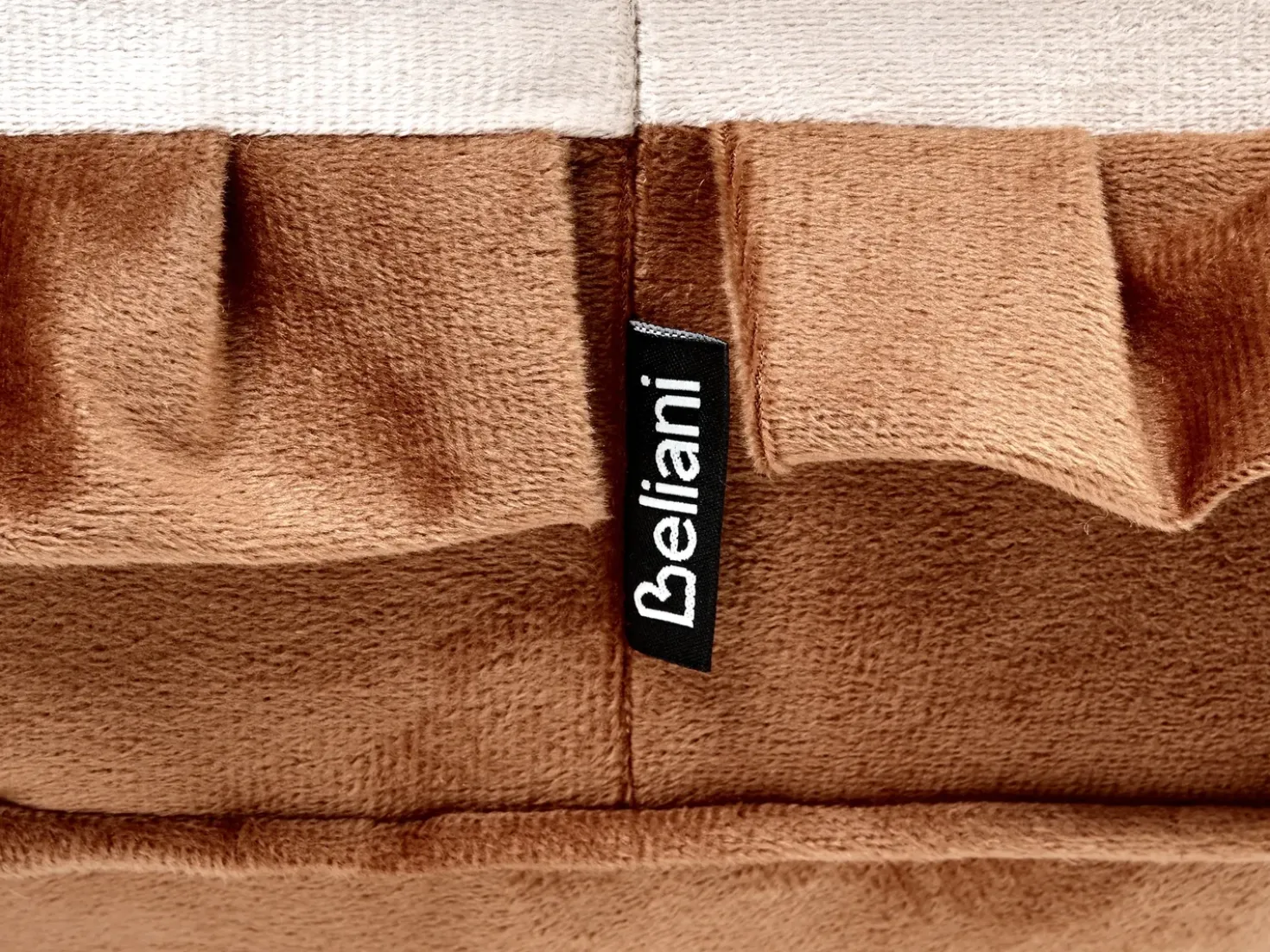 Børnepuf MAROT Velour Brun