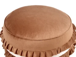 Børnepuf MAROT Velour Brun